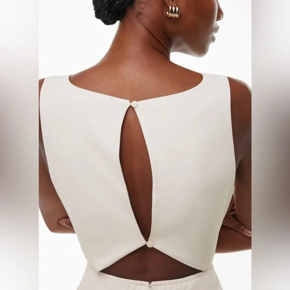 NWOT Aritzia Babaton Off White Ivory Spectre Dress size 6 - Picture 2 of 13